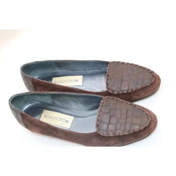 Nordstrom Leather Loafers-Flats-Size 8M - Picture 1 of 9